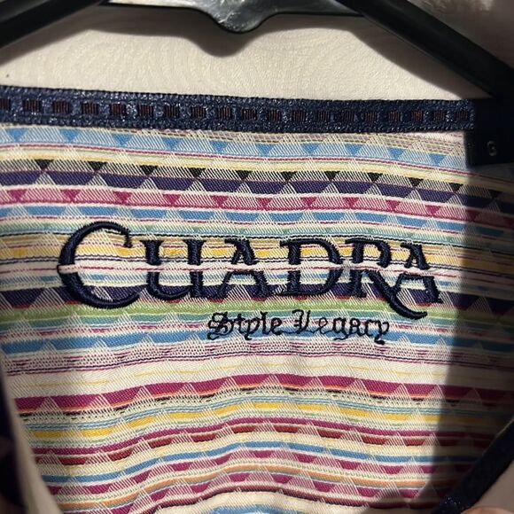 🔥🔥 CUADRA STPLE LEGACY High End Quality Button Down Shirt - PERFECT - Sz Lg - Picture 7 of 11